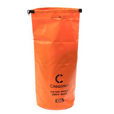 Гермомешок "СЛЕДОПЫТ - Dry Bag" без лямок, 100 л,ПВХ, цв. оранжевый - 6