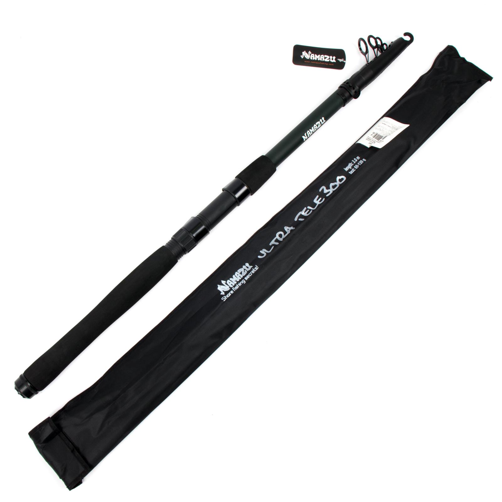 Спиннинг телескопический стеклопластиковый NAMAZU ULTRA Tele, 3 м, тест 60-120 гр. - 8