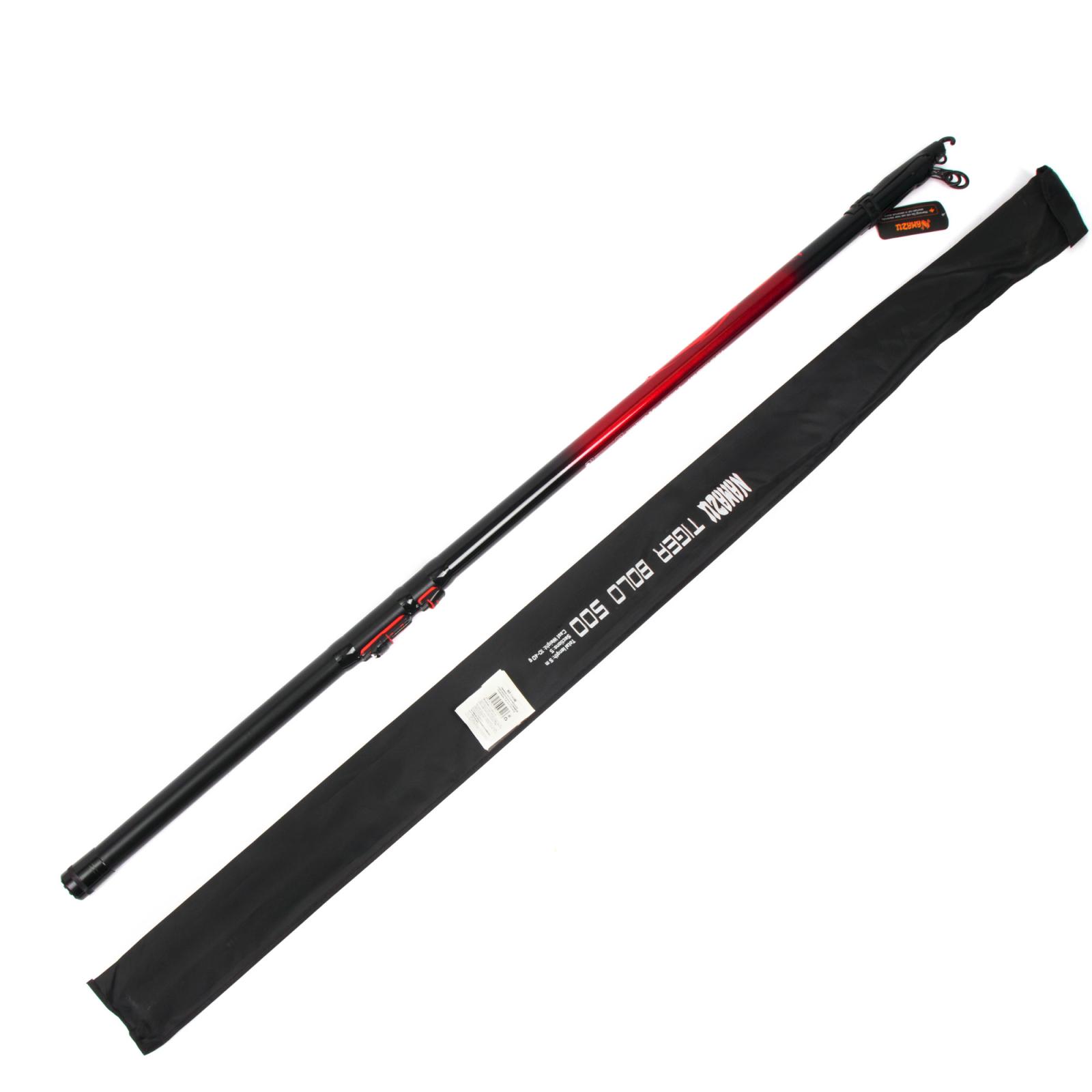 Удилище телескопическое стеклопластиковое с/к NAMAZU TIGER Bolo, 5 м, тест 10-40 гр. - 8