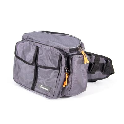 Сумка рыболовная "СЛЕДОПЫТ" Fishing Hip Bag T2, 27х23х17 см, цв. серый - 2