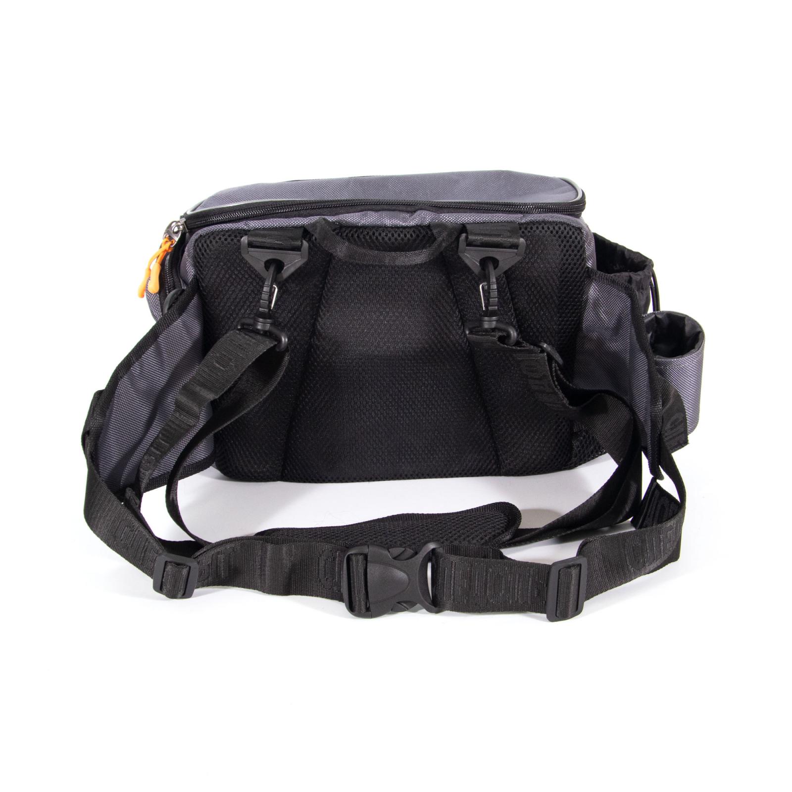 Сумка рыболовная "СЛЕДОПЫТ" Fishing Hip Bag T2, 27х23х17 см, цв. серый - 4