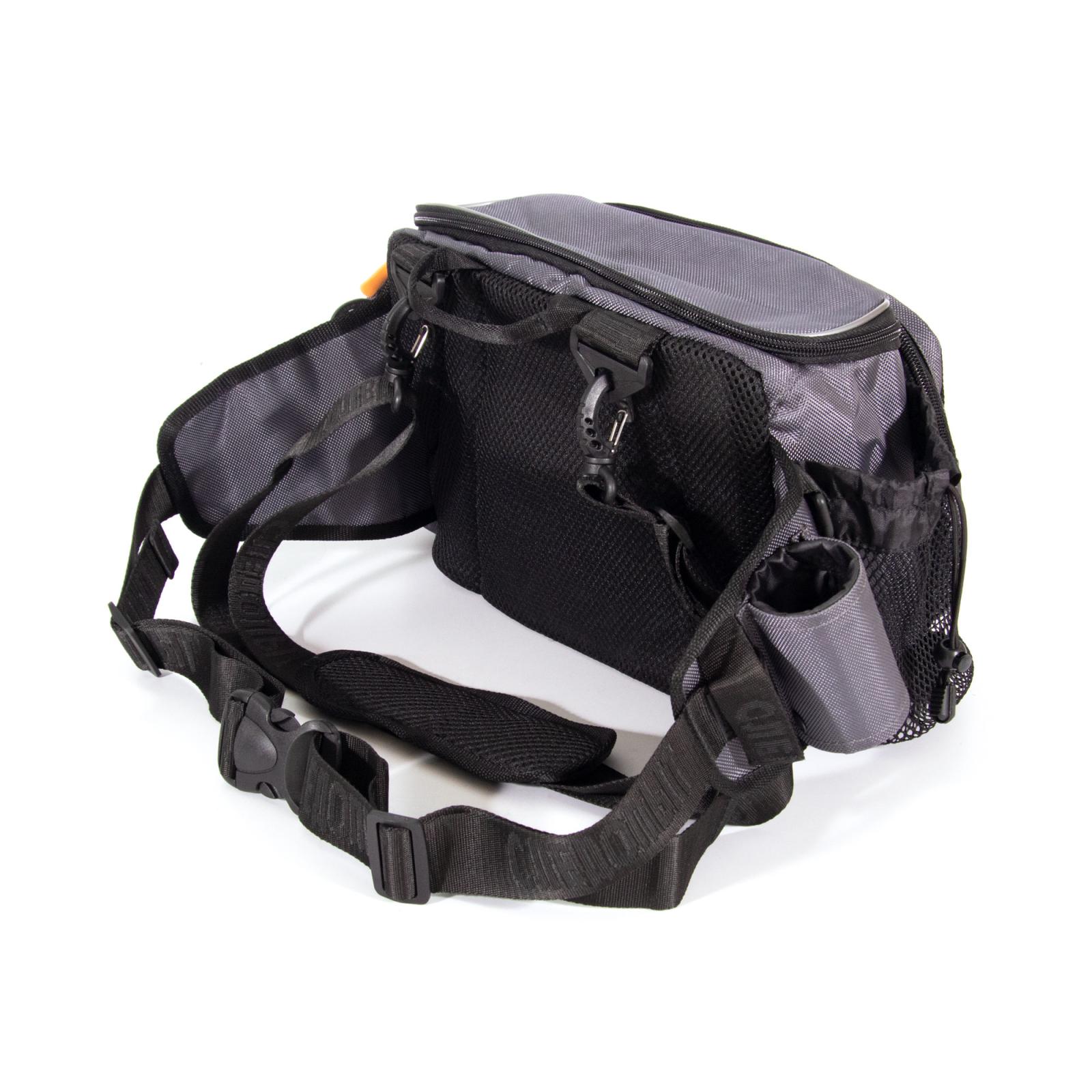 Сумка рыболовная "СЛЕДОПЫТ" Fishing Hip Bag T2, 27х23х17 см, цв. серый - 5