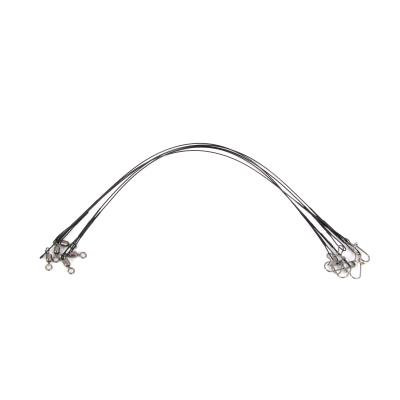 Поводок стальной NAMAZU Leader 1х7 Nylon Coated Black, d-0,36 мм, L-20 см, test- 16 кг (уп. 5 шт.)/1 - 2