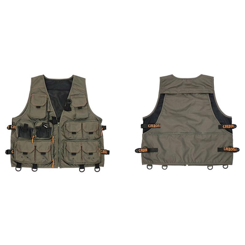 Жилет профессиональный рыболовный "СЛЕДОПЫТ" Fishing Mesh Vest, р. L