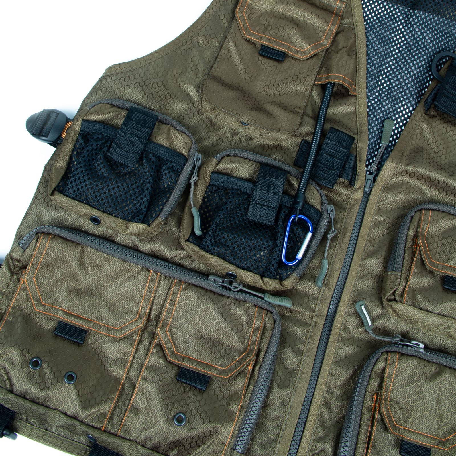 Жилет профессиональный рыболовный "СЛЕДОПЫТ" Fishing Mesh Vest, р. XXL - 8