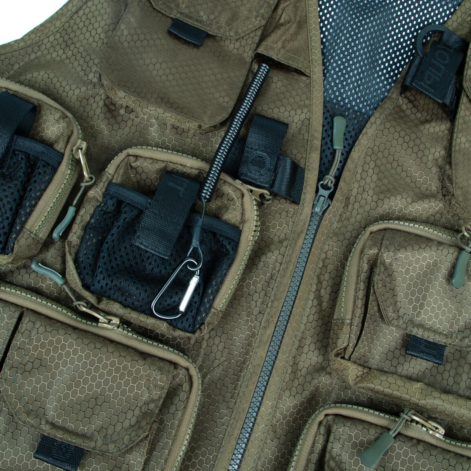 Жилет профессиональный рыболовный "СЛЕДОПЫТ" Fishing Mesh Vest Backpack, р. L - 5