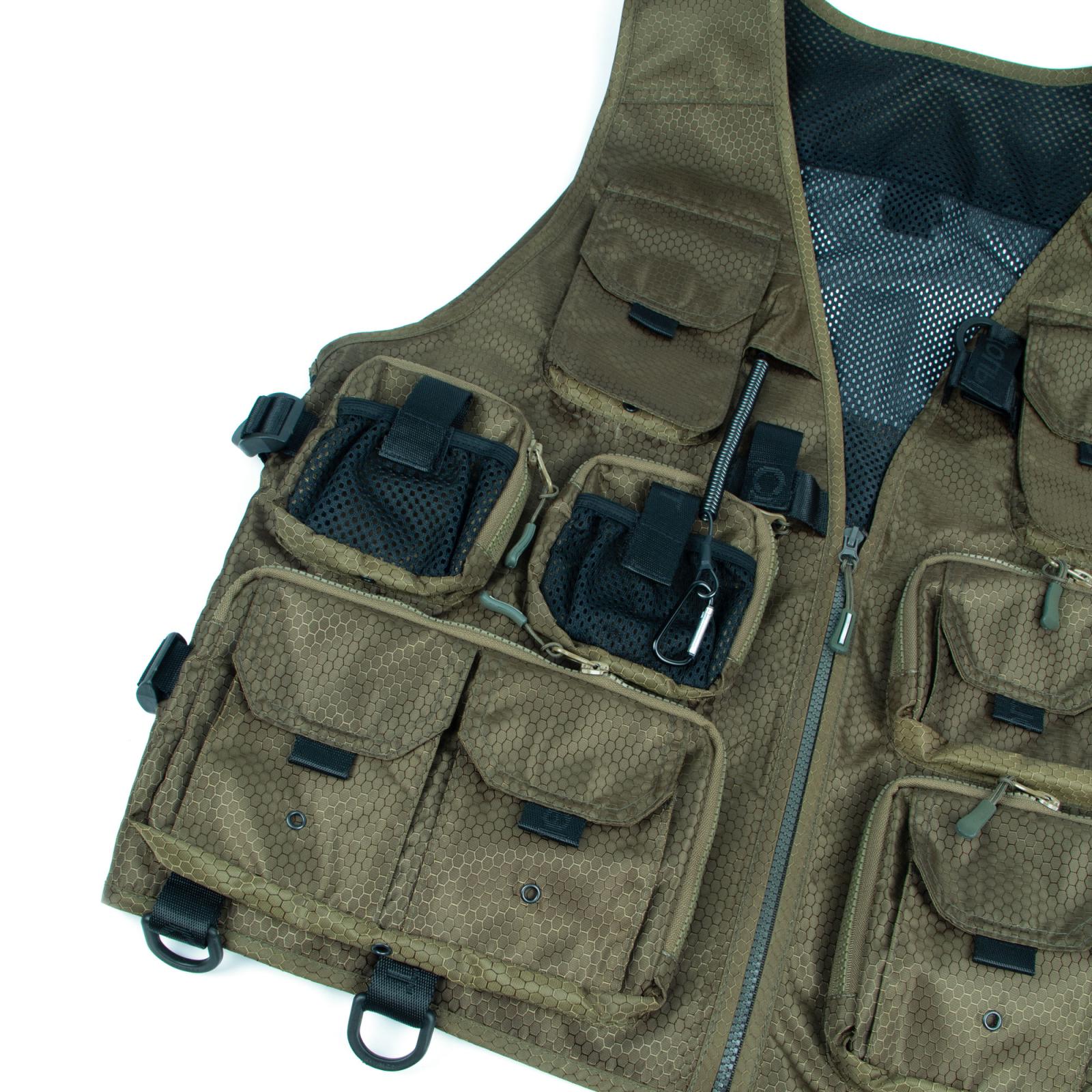Жилет профессиональный рыболовный "СЛЕДОПЫТ" Fishing Mesh Vest Backpack, р. XL - 7