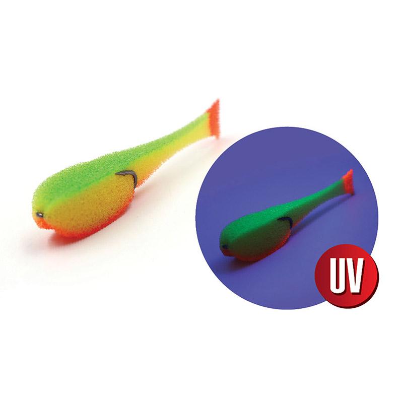 Поролоновая рыбка YAMAN на двойнике, р. 140 мм, цвет 21 UV (5 шт.)
