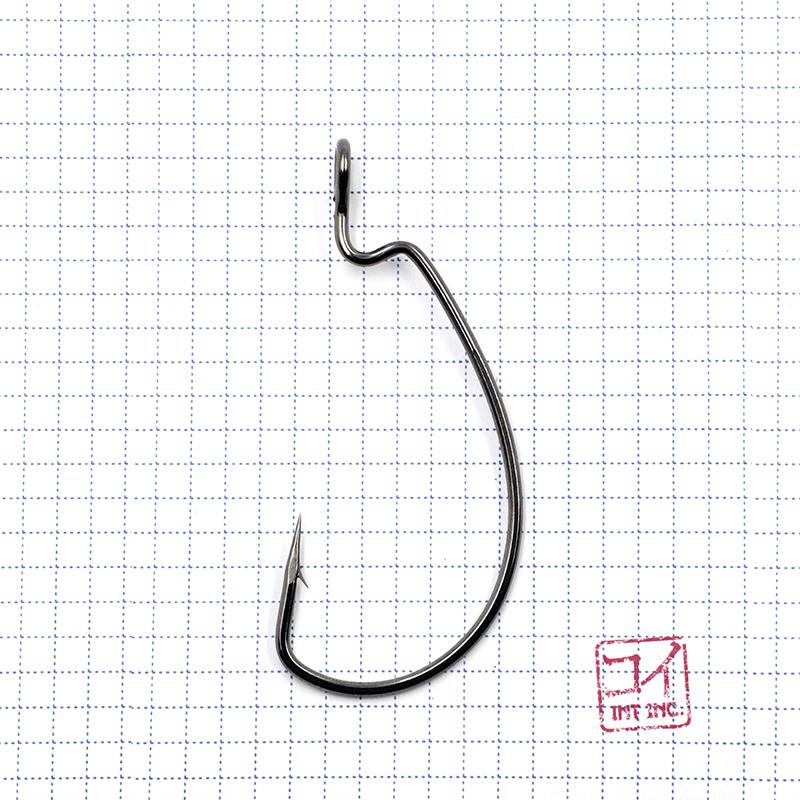 Крючок KOI "MAGNA SUPER LOCK WORM", размер 12/0 (INT), цвет BN, офсетный (2 шт.) - 1
