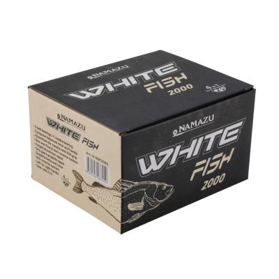 Катушка безынерционная Namazu White Fish WF2000, 4+1 подш., метал. шпуля + запасная графит. шпуля/20 - 2