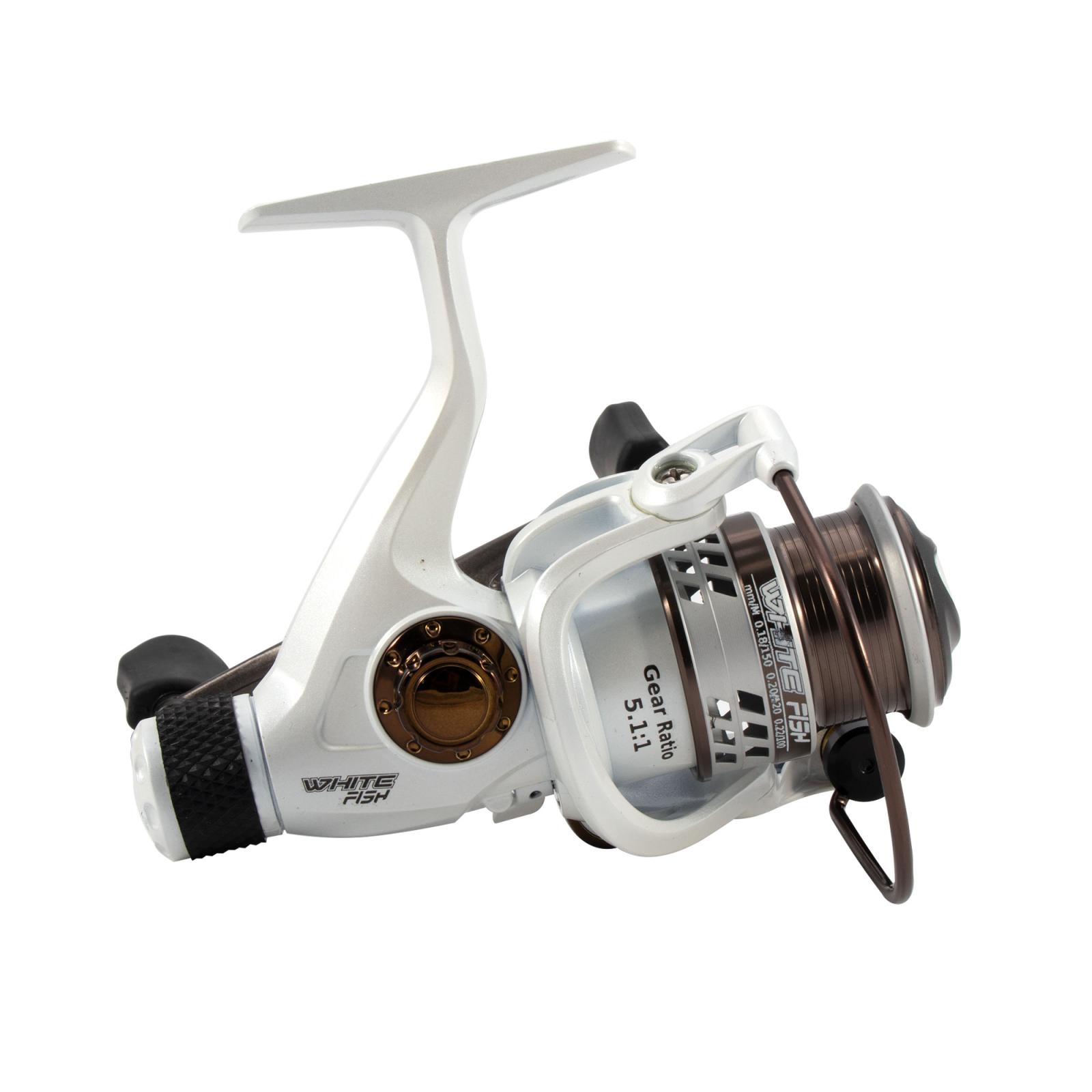 Катушка безынерционная Namazu White Fish WF2000, 4+1 подш., метал. шпуля + запасная графит. шпуля/20 - 5