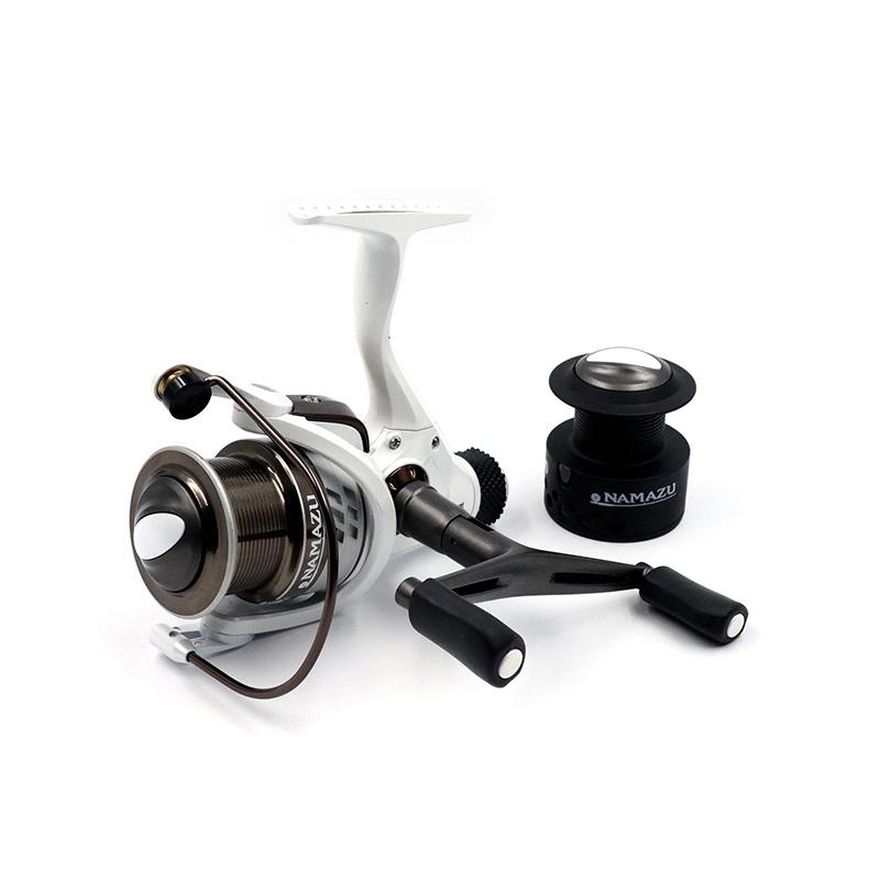Катушка безынерционная Namazu White Fish WF4000, 4+1 подш., метал. шпуля + запасная графит. шпуля/20